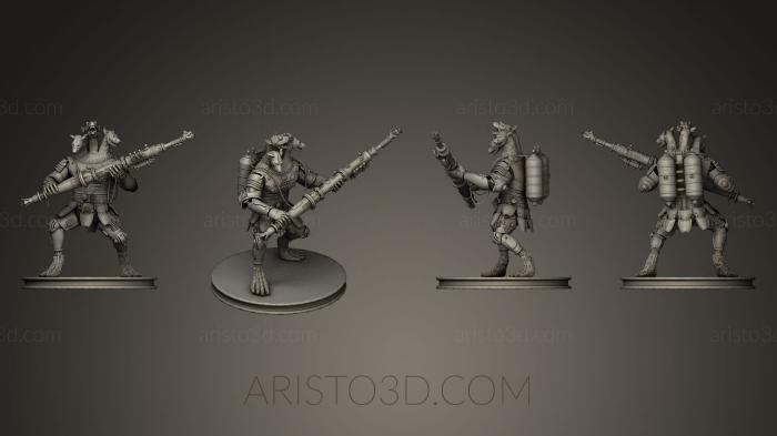 Figurines heroes, monsters and demons (STKM_0348) 3D model for CNC machine